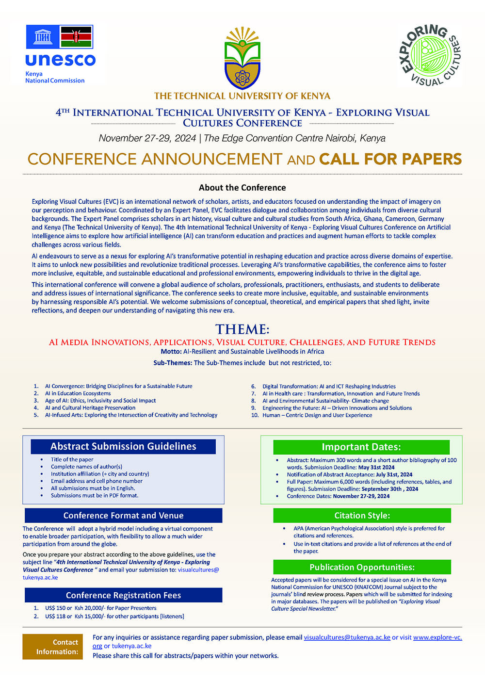 Call for Papers h