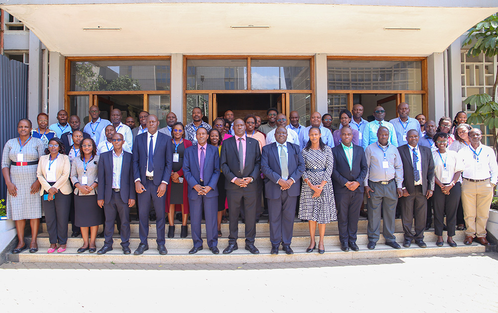 Participants & facilitors during a Competency-Based Education and Training  and Recognition of Prior Learning held at TU-K. Also present were the DVCs, Prof. Paul Wambua, (IAE), Prof. Maurice Amutabi, (ASA), Prof. Alfred Orina (RTD) and the CEO, CDACC, Prof. Kisilu Kitainge