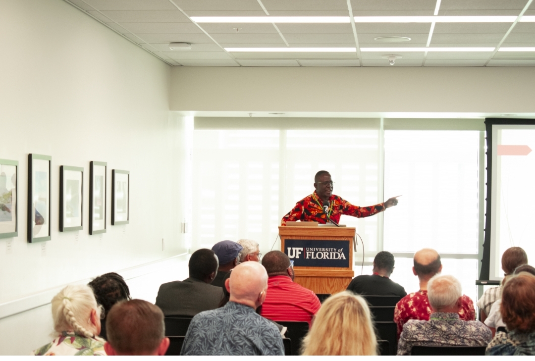 Dr. Mukasa Wafula making a presentation at the Conference held at University of Florida.