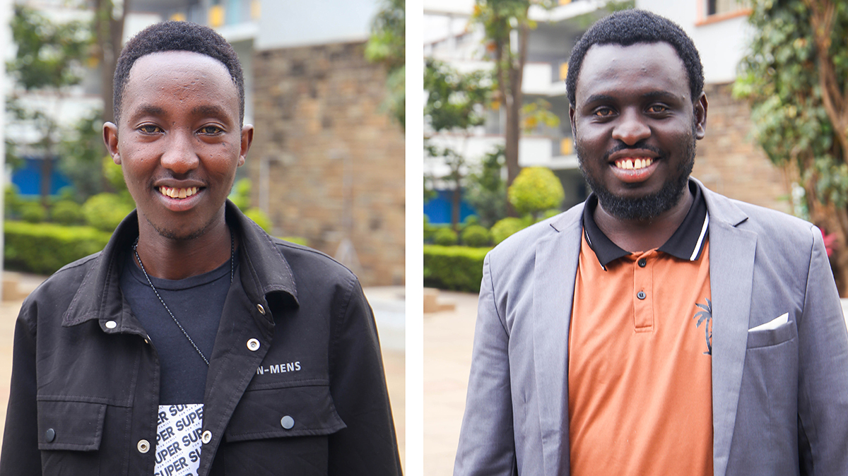 Mr. Billy Oyomo (Right) and Mr. Charles Rotich